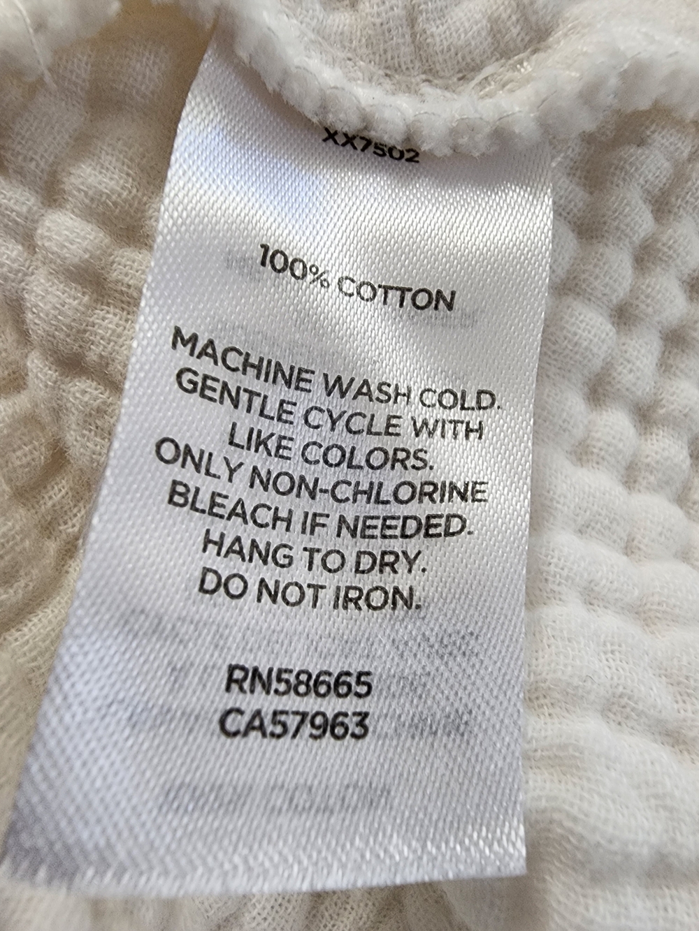 Nordstrom White Cotton Gauze Midi Bridal Coastal Dress Ruffle Back Size Large - Picture 11 of 12